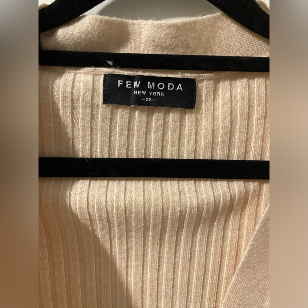 Few Moda Pom Pom Snap Button Ribbed Cardigan - Picture 4 of 8